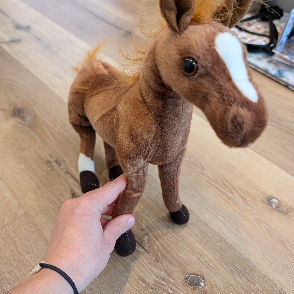Brown Stuffed Horse - Bendable Legs